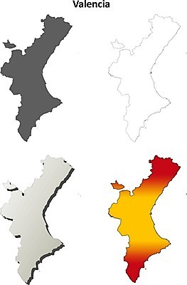 EPS 해외이미지 디자인 실루엣 여행 백그라운드 지도 일러스트 세트 3D 공백 경계선 스페인 윤곽 영토 지역 커뮤니티 고립 발렌시아 스페인어 디테일 해외202004 해외일러스트 유럽 선 촬영기법 디지털합성 경계 파일형식 벡터 이미지허브