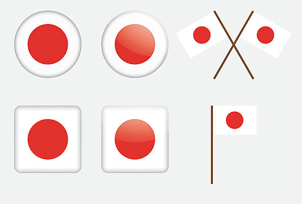 EPS 해외이미지 배너 아시아 2 일러스트 손잡이 빨간색 태양 일본 줄무늬 흰색 깃발 원형 심볼 사인 정사각형 배지 광택 깃대 고립 전국 정부 표준 해외202004 해외일러스트 자연요소 도형 나라 컬러 무늬 파일형식 벡터 이미지허브