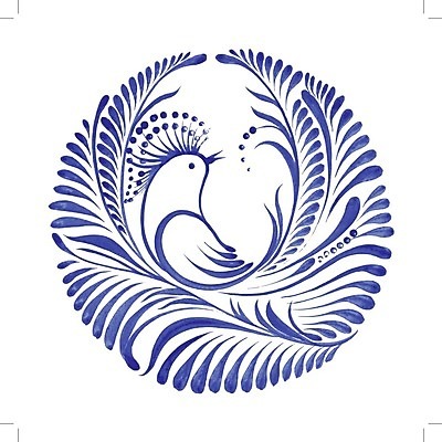 EPS 해외이미지 디자인 백그라운드 잎 일러스트 조류 수채화 미술 사람없음 파란색 원형 해외202004 해외일러스트 도형 식물 동물 컬러 문화예술 파일형식 벡터 이미지허브