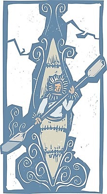 EPS 해외이미지 전통 바다 캐나다 일러스트 낚시 강 얼음 추위 탐험 보트 북극 사냥 카약 북쪽 알래스카 목판화 해외202004 해외일러스트 자연요소 북아메리카 배_교통 레저 미국 수상스포츠 극지방 방향 파일형식 벡터 이미지허브