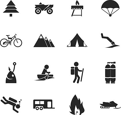EPS 해외이미지 나무 일러스트 낚시 텐트 세트 여행객 소나무 모닥불 바비큐 스카이다이빙 다이빙 낙하산 카누 사이클링 해외202004 해외일러스트 식물 음식 불 레저 캠핑도구 사람 수영 수상스포츠 익스트림스포츠 육상스포츠 수중스포츠 파일형식 벡터 이미지허브
