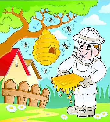 EPS 해외이미지 직업 디자인 옷 곤충 농업 일러스트 자연 미술 사람 그래픽 나뭇가지 시골 업무 작업 그리기 보호 꿀벌 만화 벌 그림 꿀 기어 벌집 밀랍 식민지 양봉 왁스 해외202004 해외일러스트 나무 동물 산업 컨셉 모션 문화예술 벌_곤충 생태계 파일형식 벡터 이미지허브