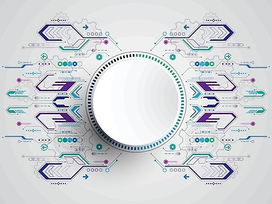 EPS 해외이미지 디자인 컨셉 일러스트 추상 미래 사람없음 그래픽 파란색 디지털 회색 원형 해외202004 해외일러스트 도형 컬러 무늬 파일형식 벡터 이미지허브