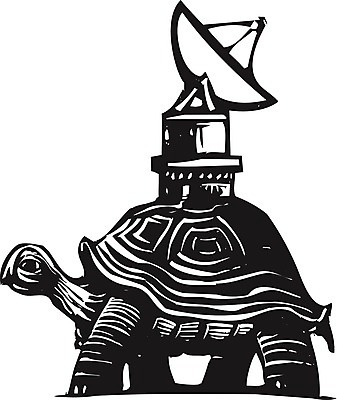 EPS 해외이미지 접시 여행 지도 인터넷 일러스트 통신 파충류 안전 산책 인공위성 껍질 이메일 거북이 연결 방향 전화기 라디오 느림 GPS 구식 모뎀 목판화 옛날 해외202004 해외일러스트 동물 식기 휴식 전자제품 파일형식 벡터 이미지허브