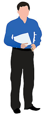 EPS 해외이미지 옷 실루엣 종이 포즈 셔츠 일러스트 비즈니스 바지 서기 소년 사무실 싱글 그림 심플 해외202004 해외일러스트 남자 어린이 상의 모션 하의 촬영기법 파일형식 벡터 이미지허브