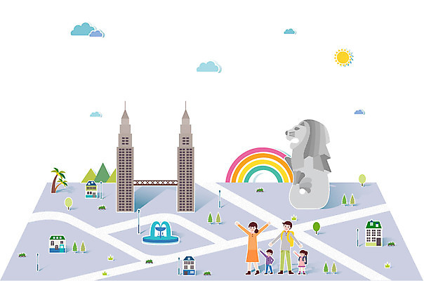 전신 나무 식물 구름 건축물 여자 남자 딸 길 아들 어린이 여행 무지개 가로등 일러스트 가족 엄마 휴가 산 주택 서기 사람 소녀 빌딩 소년 여러명 성인 관광지 세계 야자수 태양 세계여행 아빠 분수 싱가폴 팝업일러스트 분수_분수대 멀라이언타워 국내일러스트 AI파일 자연요소 공공시설 건축 아시아 다수 관계 모션 건물 분수대 파일형식 벡터