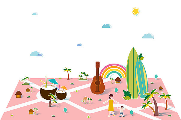 전신 나무 식물 구름 건축물 여자 남자 길 아들 어린이 악기 여행 무지개 일러스트 가족 엄마 휴가 산 주택 서기 사람 소년 성인 두명 관광지 세계 야자수 태양 손들기 기타 열기구 서핑보드 세계여행 국기 하와이 야자열매 팝업일러스트 국내일러스트 AI파일 자연요소 열매 건축 음악 관계 항공교통 모션 현악기 건물 미국 보드_스포츠 파일형식 벡터