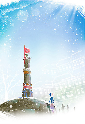 전신 PSD 건축물 계절 여자 백그라운드 겨울 일러스트 한명 서기 사람 풍경 성인 건물 추위 눈 깃발 분수 분수대 분수_분수대 여자만 여자한명만 성인여자만 성인만 겨울배경 국내일러스트 자연요소 1 건축 모션 날씨 파일형식