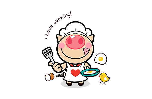 동물 캐릭터 동물캐릭터 일러스트 홍보캐릭터 주방용품 병아리 요리사모자 육류 돼지고기 들기 사람없음 요식업 계란 앞치마 돼지 프라이팬 조리복 계란프라이 삼겹살 뒤집개 돼지캐릭터 일러캐릭터 AI파일 모자_잡화 산업 생활용품 유니폼 식재료 포유류 모션 조류 알 요리사 계란요리 파일형식 벡터