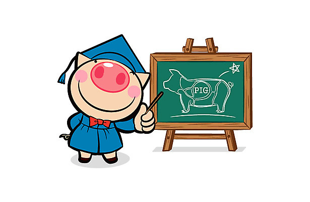 캐릭터 동물캐릭터 일러스트 홍보캐릭터 학사모 육류 돼지고기 들기 사람없음 요식업 칠판 돼지 막대기 그림 삼겹살 돼지캐릭터 부위 일러캐릭터 AI파일 동물 모자_잡화 산업 식재료 졸업 포유류 모션 파일형식 벡터