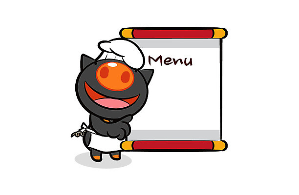 캐릭터 동물캐릭터 일러스트 홍보캐릭터 안내 프레임 요리사모자 육류 돼지고기 사람없음 요식업 앞치마 돼지 두루마리 알림 메뉴 삼겹살 메뉴판 돼지캐릭터 흑돼지 일러캐릭터 AI파일 동물 모자_잡화 산업 식재료 포유류 요리사 파일형식 벡터
