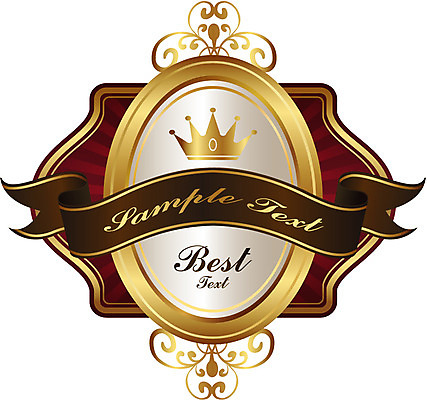 모양 문양 리본 상징 백그라운드 스티커 무늬 일러스트 텍스트 왕관 사람없음 꼬리표 라벨 끈 최고 심볼 배지 국내일러스트 AI파일 프레임 파일형식 벡터