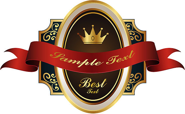 모양 문양 리본 상징 백그라운드 스티커 무늬 일러스트 텍스트 왕관 사람없음 꼬리표 라벨 끈 최고 심볼 배지 국내일러스트 AI파일 프레임 파일형식 벡터