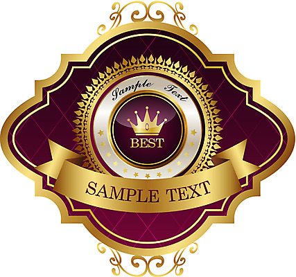 모양 문양 리본 상징 백그라운드 스티커 무늬 일러스트 텍스트 왕관 사람없음 꼬리표 라벨 끈 최고 심볼 배지 국내일러스트 AI파일 프레임 파일형식 벡터