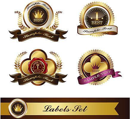 모양 1 문양 리본 상징 백그라운드 스티커 무늬 일러스트 텍스트 왕관 사람없음 세트 숫자 꼬리표 라벨 끈 최고 심볼 배지 월계수 국내일러스트 AI파일 문자 프레임 파일형식 벡터