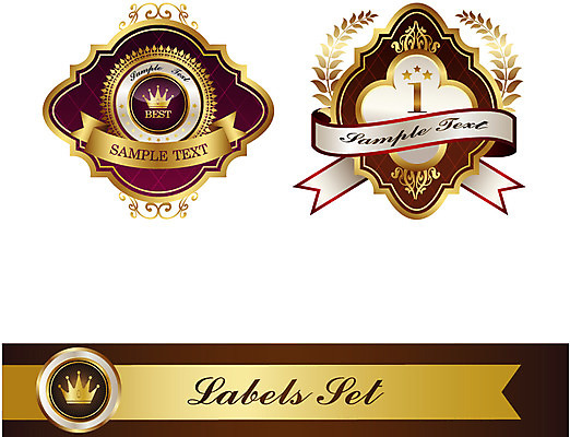 모양 1 문양 리본 상징 백그라운드 스티커 무늬 일러스트 텍스트 왕관 사람없음 세트 숫자 꼬리표 라벨 끈 최고 심볼 배지 월계수 국내일러스트 AI파일 문자 프레임 파일형식 벡터