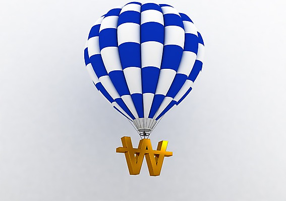 PSD 편집이미지 기호 백그라운드 사람없음 그래픽 금융 경제 3D소스 3D 기구 열기구 원화 화폐기호 편집소스 편집3D 문자 돈 항공교통 화폐 디지털합성 파일형식