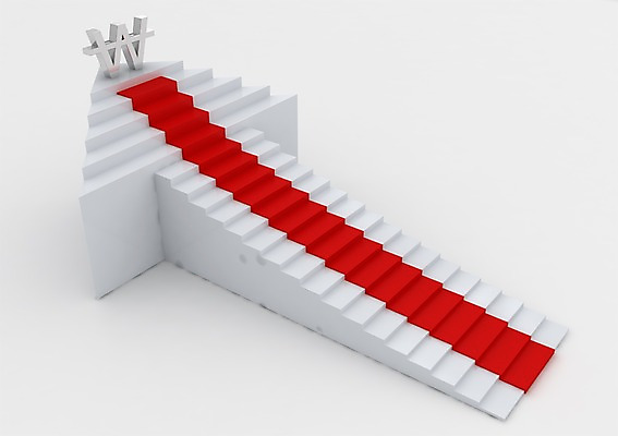 PSD 편집이미지 기호 화살표 백그라운드 사람없음 그래픽 금융 경제 3D소스 3D 계단 원화 화폐기호 방향 상승 편집소스 편집3D 문자 컨셉 돈 화폐 디지털합성 파일형식