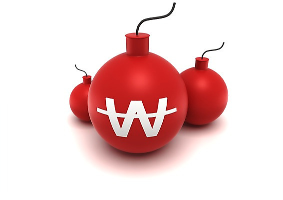 PSD 편집이미지 기호 백그라운드 사람없음 그래픽 금융 경제 3D소스 3D 원화 화폐기호 폭탄 시한폭탄 편집소스 편집3D 문자 돈 폭발물 화폐 디지털합성 파일형식