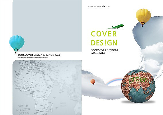 PSD 구름 템플릿 편집 표지디자인 북디자인 출판디자인 표지 캠페인 백그라운드 세계지도 지도 북커버 하늘 비행기 팜플렛 사람없음 초록색 지구본 자연보호 그린캠페인 열기구 이미지템플릿 자연요소 컬러 항공교통 자연 대중교통 세계 보호 파일형식