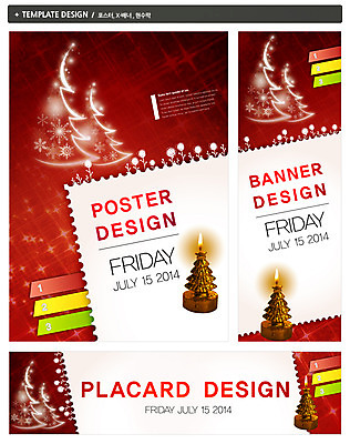 PSD 나무 템플릿 배너 배너템플릿 기념일 가로배너 ZIP 포스터 세로배너 컬러 백그라운드 크리스마스 초 촛불 이벤트 사람없음 빨간색 세트 크리스마스트리 현수막 날짜 식물 가로 세로 파일형식