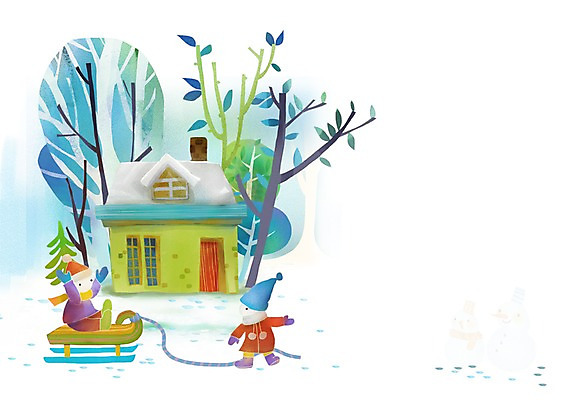 전신 PSD 나무 식물 모자 건축물 계절 어린이 백그라운드 겨울 일러스트 놀이 주택 사람 풍경 두명 얼음 목도리 추위 눈 썰매 어린이만 겨울배경 국내일러스트 자연요소 잡화 건축 날씨 건물 파일형식