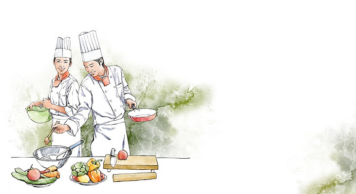 PSD 직업 학생 라이프스타일 여자 교육 남자 대학생 채소 일러스트 젓가락 탁자 주방용품 오이 파프리카 도마 요리사모자 요리 들기 사람 상반신 두명 라이프 요리사 앞치마 당근 구직 체험 프라이팬 칼 목표 계획 브로콜리 조리복 대학교 열정 믹싱볼 국내일러스트 모자_잡화 그릇 감정 가구 생활용품 컨셉 유니폼 학교 모션 뿌리채소 수저 생활 파일형식