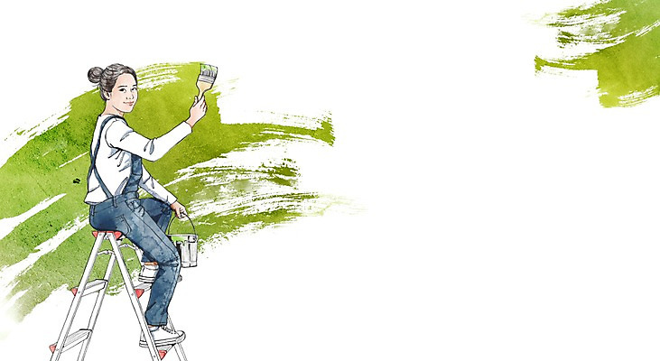 전신 PSD 직업 학생 라이프스타일 여자 교육 대학생 일러스트 사다리 미술 한명 들기 사람 앉기 라이프 페인트 구직 붓 체험 색칠 목표 계획 대학교 페인트통 열정 여자만 여자한명만 국내일러스트 1 감정 컨셉 학교 모션 문화예술 통 생활 도구 파일형식