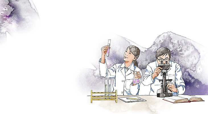 PSD 직업 학생 라이프스타일 여자 교육 남자 대학생 일러스트 의학 탁자 현미경 실험기구 실험 들기 사람 앉기 상반신 두명 라이프 책 펼침 의사 구직 관찰 가운 실험복 체험 목표 계획 시험관 대학교 비커 열정 서류판 국내일러스트 옷 감정 과학 가구 컨셉 학교 모션 생활 사무용품 의료진 파일형식