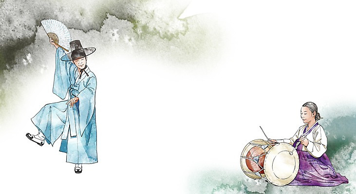 전신 PSD 직업 학생 라이프스타일 여자 교육 남자 대학생 연주 일러스트 국악 서기 들기 사람 앉기 두명 라이프 구직 체험 부채 목표 계획 전통의상 한복 전통무용 대학교 장구 열정 부채춤 국내일러스트 갓모자 모자_잡화 한국전통 전통 감정 음악 컨셉 학교 모션 타악기 전통소품 국악기 생활 춤 전통공연 파일형식