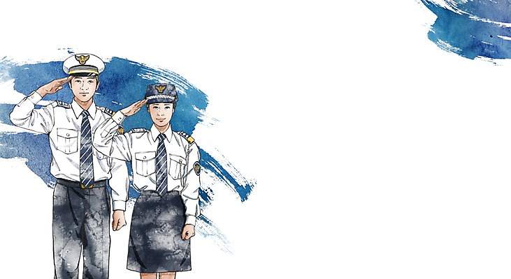 PSD 직업 학생 라이프스타일 여자 교육 남자 대학생 유니폼 일러스트 서기 사람 손짓 상반신 두명 라이프 손들기 구직 체험 경찰 목표 계획 대학교 열정 경찰복 경례 국내일러스트 옷 감정 컨셉 학교 모션 생활 인사 파일형식