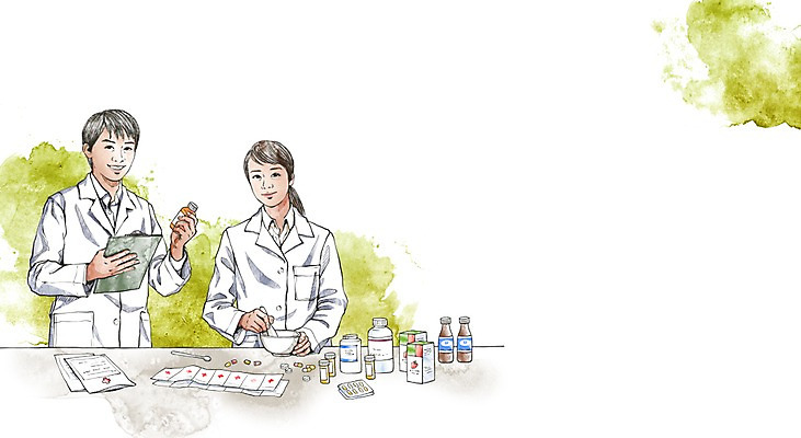 PSD 직업 학생 라이프스타일 여자 교육 남자 대학생 일러스트 탁자 서기 들기 사람 상반신 두명 라이프 알약 구직 가운 실험복 체험 목표 약병 계획 대학교 열정 조제 서류판 약봉지 약사 국내일러스트 옷 감정 가구 컨셉 학교 모션 생활 약 사무용품 만들기 병_담는 파일형식