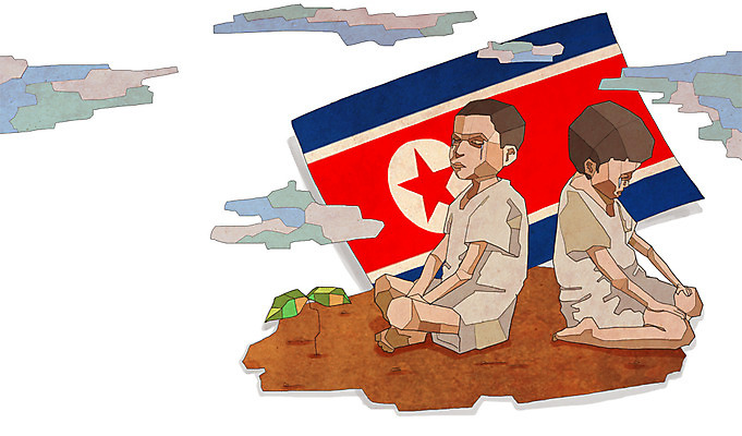 전신 PSD 식물 남자 어린이 일러스트 나뭇잎 사람 앉기 소년 두명 슬픔 국기 위험 가난 사회이슈 기아 사회복지 복지 난민 고아 북한 영양실조 남자만 어린이만 소년만 구호활동 국내일러스트 감정 아시아 컨셉 잎 모션 파일형식