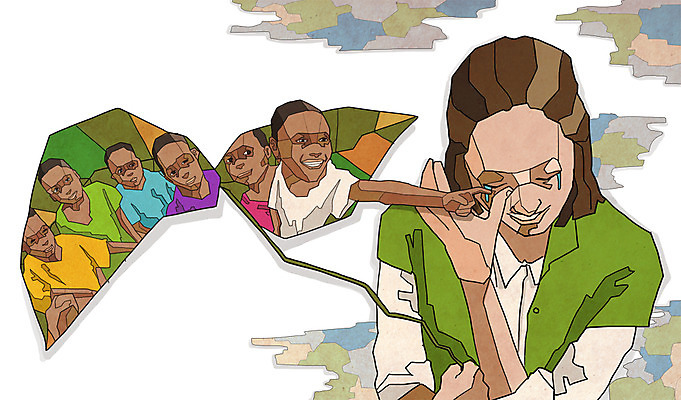 PSD 식물 여자 남자 어린이 일러스트 나뭇잎 사람 소년 여러명 상반신 성인 슬픔 봉사 울음 위험 사회이슈 기아 사회복지 복지 눈물 난민 고아 영양실조 구호활동 국내일러스트 감정 다수 컨셉 잎 표정 도움 파일형식