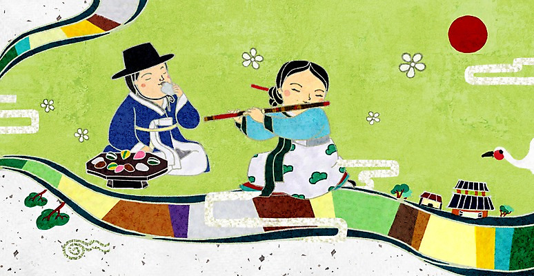 전신 PSD 나무 식물 동물 캐릭터 한국문화 한국전통 전통 건축물 옷 여자 남자 꽃 전통문화 문화 악기 백그라운드 연주 술잔 일러스트 조류 전통캐릭터 주택 국악기 들기 사람 앉기 성인 두명 태양 학 마시기 전통의상 한복 즐거움 피리 술상 성인만 국내일러스트 일러캐릭터 자연요소 동양문화 건축 감정 음악 모션 잔 한국 국악 건물 목관악기 파일형식