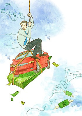 전신 PSD 남자 밧줄 지폐 돈 일러스트 자동차 매달리기 한명 사람 성인 건물 금융 경제 비즈니스맨 가난 푸어족 부족 낭비 과소비 남자만 남자한명만 성인남자만 성인만 국내일러스트 1 건축물 줄 육상교통 컨셉 비즈니스 모션 직장인 재산 소비 신조어 파일형식