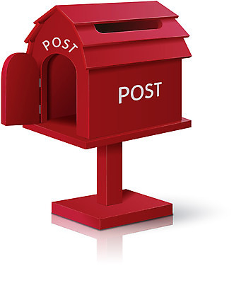 아이콘 컬러 입체아이콘 디테일아이콘 사람없음 빨간색 디지털 우체통 우편물 입체 오브젝트 디테일 2D아이콘 AI파일 파일형식 벡터