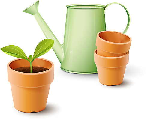 식물 아이콘 화분 잎 입체아이콘 디테일아이콘 사람없음 새싹 디지털 물뿌리개 풀 입체 오브젝트 원예 원예용품 디테일 2D아이콘 AI파일 생활용품 취미 파일형식 벡터