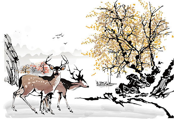 나무 식물 동물 한국문화 한국전통 전통 전통문화 호수 백그라운드 일러스트 자연 조류 사슴 새해 산 수묵화 사람없음 강 돌_바위 바위 동양화 한국화 선박 국내일러스트 AI파일 동양문화 문화 수상교통 포유류 한국 미술 생태계 파일형식 벡터