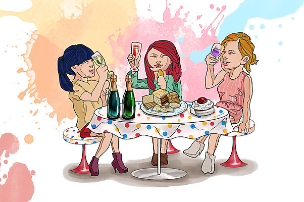 전신 PSD 라이프스타일 접시 여자 행복 음식 의자 일러스트 탁자 술병 주류 함께함 들기 사람 앉기 성인 라이프 세명 친구 파티 크래커 과자 샴페인 음주 안주 즐거움 만족 건배 샴페인잔 생크림 음주문화 술자리 샴페인병 비어피플 여자만 성인여자만 성인만 국내일러스트 식기 감정 음료 가구 컨셉 술잔 관계 모션 병_용기 디저트 이벤트 생활 쿠키 크림 파일형식