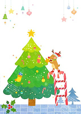 PSD 나무 식물 동물 계절 기념일 별 백그라운드 크리스마스장식 크리스마스 겨울 일러스트 사다리 사슴 양말 선물 들기 풍경 이벤트 사람없음 선물상자 크리스마스트리 루돌프 방울 겨울배경 국내일러스트 자연요소 포유류 모션 장식 상자 도구 파일형식