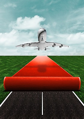 PSD 식물 구름 편집이미지 길 하늘 비행기 그림자 잔디 사람없음 3D 활주로 레드카펫 착륙 편집3D 자연요소 항공교통 대중교통 디지털합성 파일형식