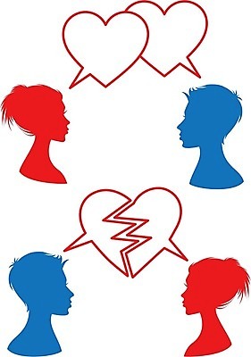 EPS 해외이미지 모양 커플 여자 남자 행복 실루엣 얼굴 컨셉 데이트 일러스트 통신 관계 결혼식 함께함 발렌타인데이 대화 사랑 사람 소년 빨간색 머리 거품 하트 메시지 결합 심볼 사인 싱글 싸움 다리찢기 고립 깨짐 이혼 트러블 해외202004 해외일러스트 감정 어린이 컬러 결혼 모션 데이이벤트 촬영기법 말하기 신체부위 파일형식 벡터 이미지허브