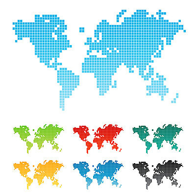EPS 해외이미지 클립아트 모양 디자인 지구 바다 여행 백그라운드 컨셉 지도 인터넷 일러스트 비즈니스 그래픽 가로 빨간색 초록색 파란색 세계 글로벌 노란색 지구본 사각형 웹 행성 흰색 신선 땅 심볼 대륙 페이지 엘리먼트 지리 픽셀 해외202004 해외일러스트 도형 컬러 우주 파일형식 벡터 이미지허브