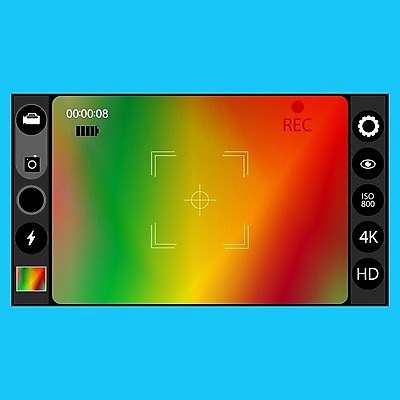 EPS 해외이미지 일러스트 프레임 사람없음 컬러풀 촬영 녹화 해외202004 해외일러스트 컬러 파일형식 벡터 이미지허브