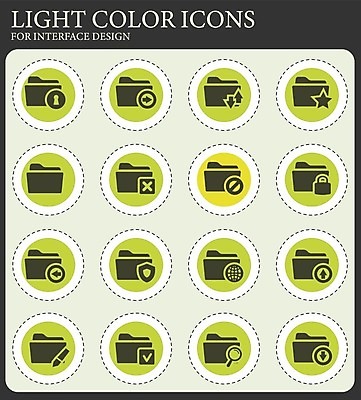 EPS 해외이미지 디자인 일러스트 사람없음 그래픽 초록색 세트 픽토그램 지구본 자료 정보 보호 심볼 문서 파일 폴더 해외202004 해외일러스트 컬러 컨셉 파일형식 벡터 이미지허브