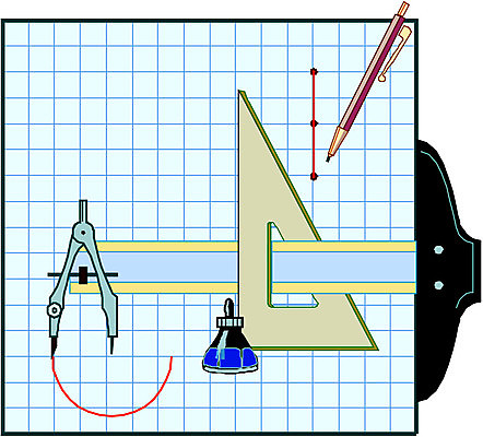 EPS 해외이미지 모양 직업 디자인 선 일러스트 그래프 설계 자 스터디 연필 수학 그리기 계산 측정 정사각형 청사진 공학 프로젝트 정확 해외202004 해외일러스트 도형 교육 컨셉 교과목 모션 문구용품 학용품 학습 필기구 파일형식 벡터 이미지허브
