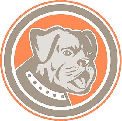 EPS 해외이미지 일러스트 그래픽 반려동물 머리 원형 개 혀 복고 불독 송곳니 고립 마스티프 해외202004 해외일러스트 도형 동물 포유류 신체부위 입 치아 파일형식 벡터 이미지허브