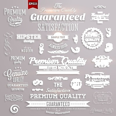 EPS 해외이미지 스티커 일러스트 사람없음 세트 라벨 회색 빈티지 해외202004 해외일러스트 컬러 컨셉 프레임 파일형식 벡터 이미지허브