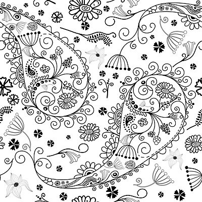 EPS 해외이미지 꽃 실루엣 백그라운드 꽃무늬 패턴 일러스트 벽지 추상 그래픽 장식 검은색 수확 흰색 직물 인도인 질감 복고 모자이크 바로크 페이즐리 해외202004 해외일러스트 외국인 식물 컬러 무늬 농업 촬영기법 동양인 파일형식 벡터 이미지허브